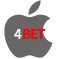 Aplicativo 4BET para iOS